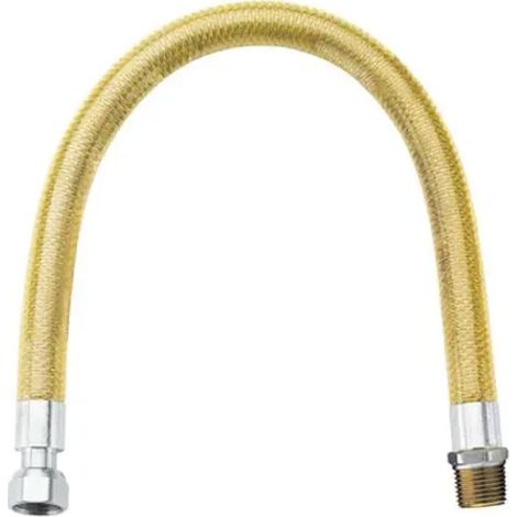 Flessibile in acciaio inox rivestito per gas en14800 m.f. 1/2" - cm 200 NEOPERL