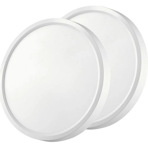 Plafonnier, Capteur de Mouvement Radar, LED Énergétiquement Efficace, 2 pièces, Lumière neutre-a, BLANC-a, 21-30W-a (1/2)