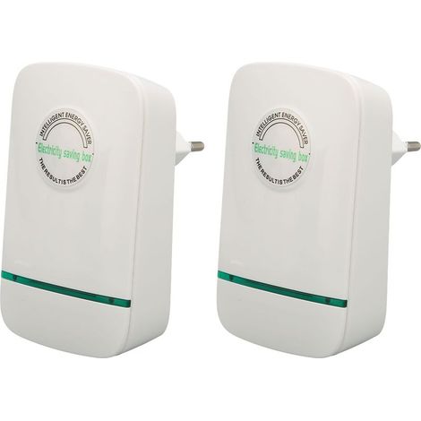 Boîtier Économiseur d'Énergie 28000W, 2 pièces - Stabilisateur de Tension 90‑240V pour Maison, Prise EU (1/5)