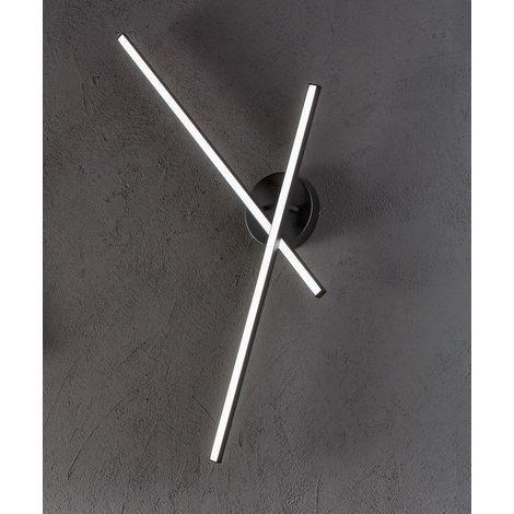 Plafonnier Led 29W En Aluminium Noir Mat, Dimmable Avec Sélecteur Cct 3000K-4000K-6000K, Design Moderne Pour Intérieur Ip20, Luminaire Perenz (1/2)