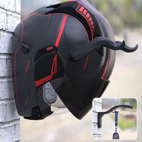 Motorcycle Helmet Hook Rack - Multifunctional Wall Hook for Helmets, Luggage, Jackets, Keys & More, Easy Installation, Space-Saving Design, Motorcycle Accessories (1/5)