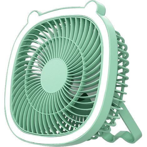 Ventilateur USB – Mini ventilateur portable et rechargeable – Ventilateur de table silencieux pour chambres d'étudiants ou bureaux – 1 pièce (1/5)