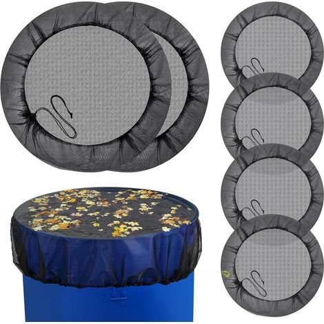 6 x 95 cm rain tank net with drawstring, adjustable, rain net for rain tanks, weatherproof, protection against mosquitoes, larvae (1/5)