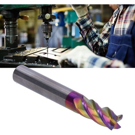 Fraises CNC en spirale D10 pour usinage métal, longueur 75 mm, accessoire fraisage. (1/5)