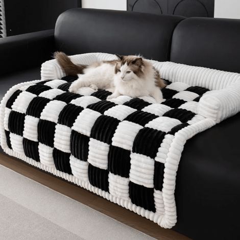 Tapis de Repos pour Chien, 7070cm, Velours Épais & Antidérapant, Lavable, Confortable pour Chiens Moyens/Grands, Intérieur (1/5)