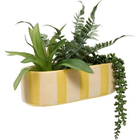 Gres artificial Planta de piscina H24cm Naranja y amarillo - Atmosphera créateur d'intérieur (1/4)