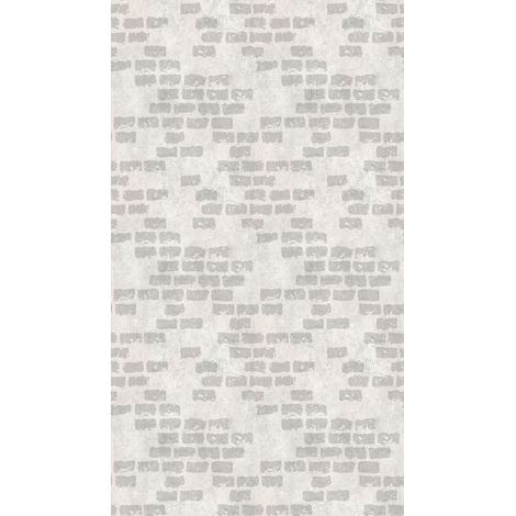 Papier peint intissé Briques & pierres Beige, Gris - 1,59 x 2,8 m (1/3)