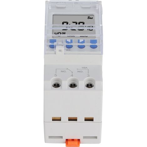Minuteur programmable électronique analogique rail DIN 85-265V 16A interrupteur temporisé intelligent (1/5)