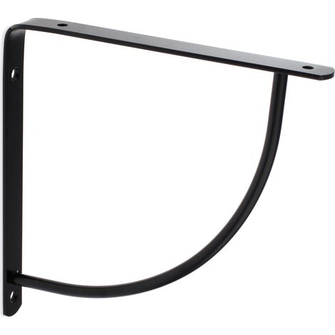Escuadra para Estantería  Estilo Decorativo  Fabricado en Acero  Acabado en Negro Mate  Medidas 20200200 mm  Sistema de Fijación Atornillado  1 Unidad -