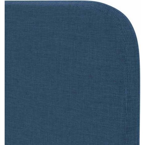 Tete De Lit - Tissu - 80 x 16 x 4 cm - Bleu - Pour Chambre Interieure - 1 Unite (1/5)