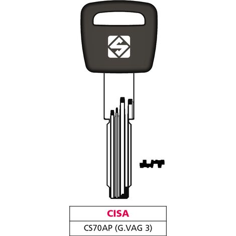 Silca CHIAVE PUNZONATA OTTONE CS70AP (G. VAG 3) CISA 5.00 pz
