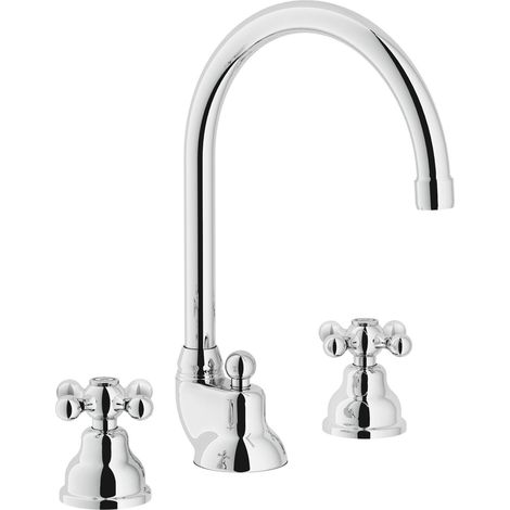NOBILI Grazia rubinetto lavabo 3 fori con bocca girevole codice prod: GRC5012/1CR (1/3)