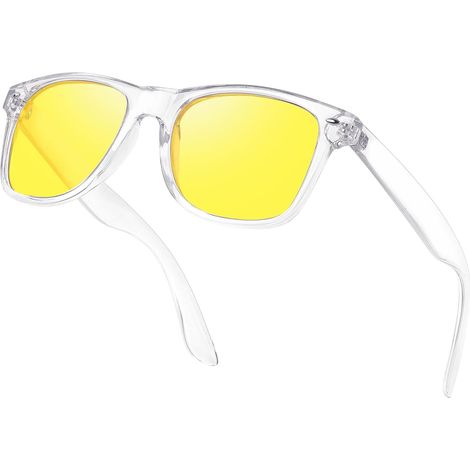 Lunettes Conduite Nuit - 1 Paire - Verre Jaune Polarisé - Anti éblouissement - Homme Femme (1/5)