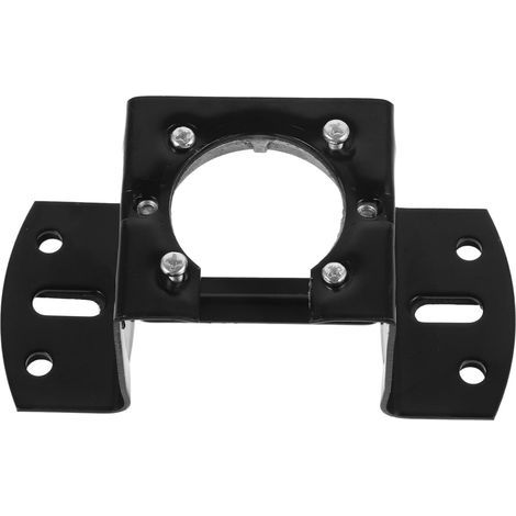 Support de ventilateur de plafond noir en fer – Fixation universelle – Installation simple sans outil – Dimensions 14,20 x 6,50 x 6,00 cm