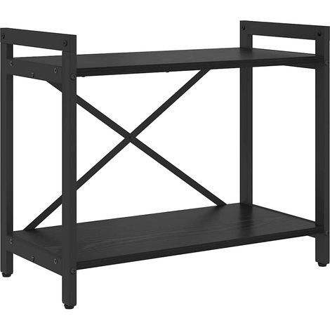 Maison Exclusive - Bücherregal Schwarz Eichen-Optik 60 x 30 x 50
