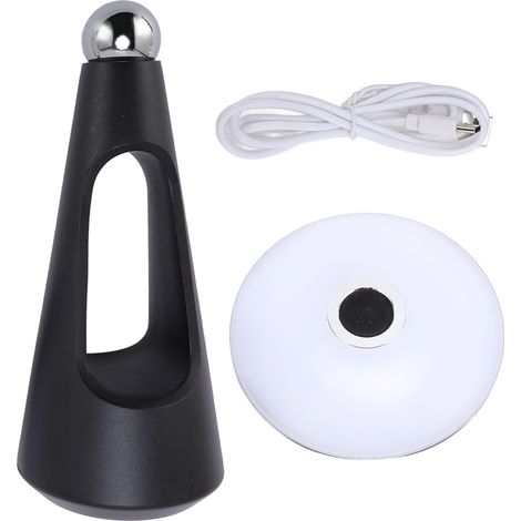 Lámpara de Mesa LED Inalámbrica Diseño OVNI, Aluminio Recargable con Luz Regulable y Cabezal Magnético – Ideal para Mesita de Noche y Lectura (1/4)