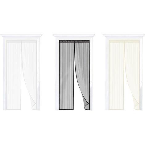 Zanzariera Magnetica Per Porta Ingresso E Finestre Anti Insetti Zanzare Protezione Mosche Si Chiude da Sola, misura120X240coloreBianco (1/5)
