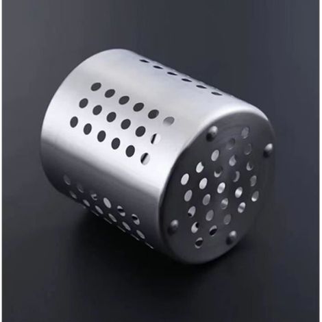 Égouttoir à Couverts - Porte-Ustensiles de Cuisine - Acier Inoxydable - Ensemble de 2 - Argent（10cm/13cm） (1/4)
