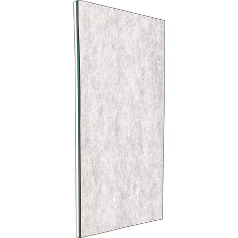 Topsilentduogips isolante acustico spess. 21,0 mm da 1,20x2,80 m pannello tagliato a metà sul lato lungo