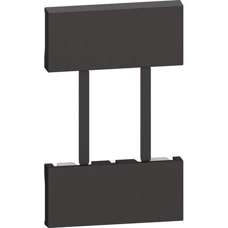 Couvercle frontal Living Now Netatmo 2 modules noir mat