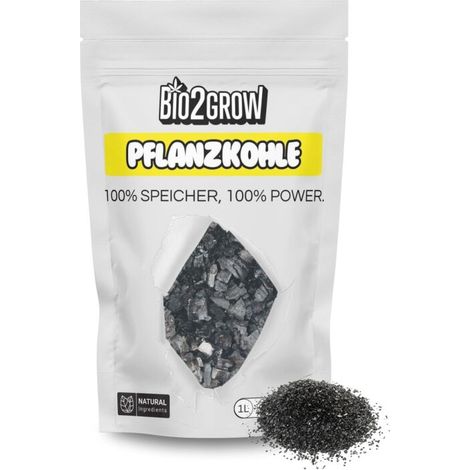 Bio2Grow Pflanzkohle 2 Liter – Bodenzusatz Nährstoffspeicherung (1/5)