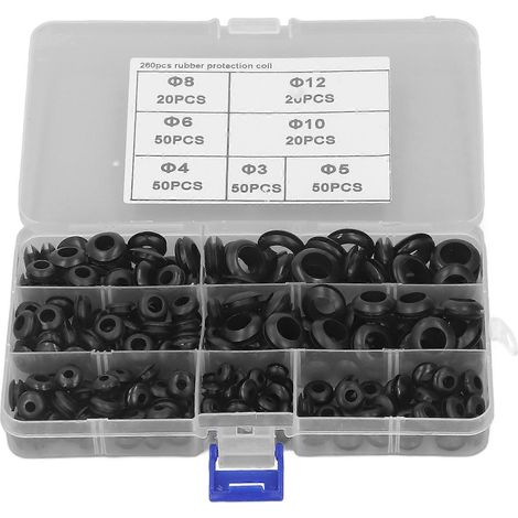 Kit d'assortiment de 260 joints toriques Risegun en caoutchouc nitrile pour injecteurs de carburant et tuyauterie d'air (1/5)