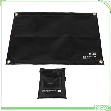 Tapis sous le gril - FAFEICY - 40x60 cm - Silicone double face - Résiste 550°C - Œillets cuivre (1/4)