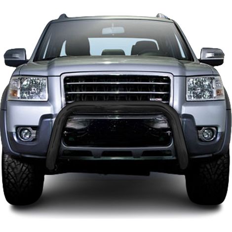 Pare-Buffle Avant Pour Ford Ranger 2007-2012 Acier Inoxy Noir (1/5)