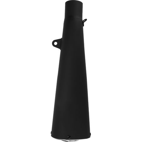 Embout d'échappement 51mm inox noir mat pour Kawasaki ZX14 2006-2011, pièce de remplacement compatible, silencieux de rechange, finition brossée, accessoire moto, tube d'échappement 2 pouces. (1/5)