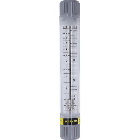 Débitmètre à tube pour liquides, échelle précise 1-10 GPM, en acrylique transparent, filetage femelle G1 (1/5)