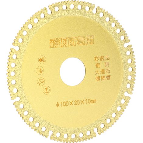 4-Zoll-Diamantsägeblatt, schnell schneidend, stabil, scharfe Scheibe für Fliesen, Marmor, dünnwandige Rohre (1/5)