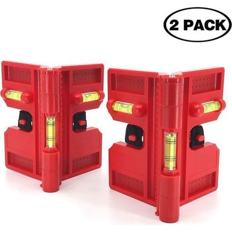 2pcs Niveaux magnétiques – Pliables avec 3 bulles – 270° réglable – pour montage, rénovation et travaux de précision (1/4)