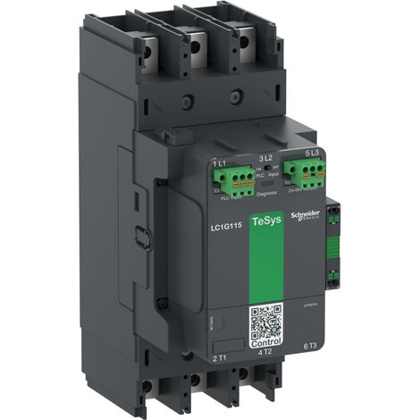 High power contactor TeSys Giga 3 pole (3NO) AC-3 440V 225A advanced versi SCHNEIDER LC1G225BEEA