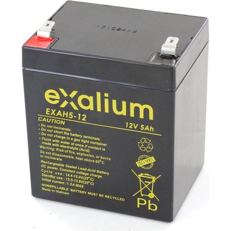 Batterie plomb Exalium 12V 5Ah EXAH5-12