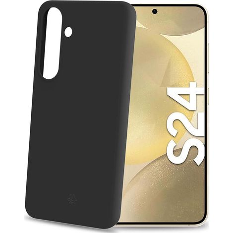 Custodia in gomma cromo soft galaxy s24 5g nera (1/5)