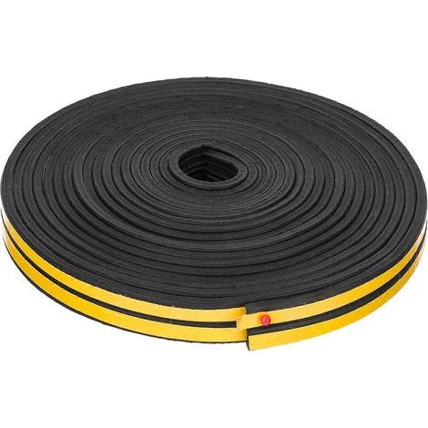 Selbstklebendes Dichtungsband, Schallschutzdichtung, Türzugstopper – 120 x 1,7 cm – Schwarz (1/4)
