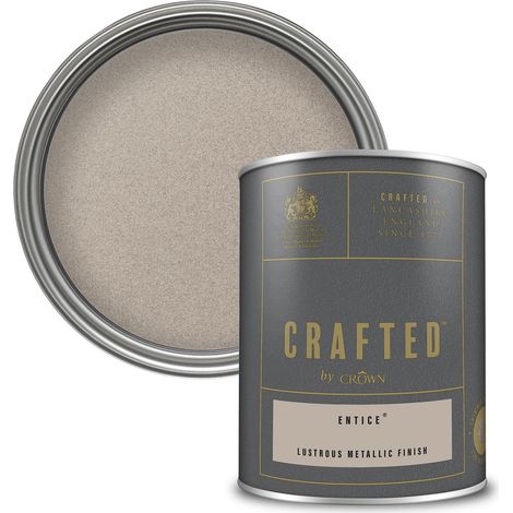Crown Crafted Entice Metallic Emulsion Paint 1.25L (1/3)