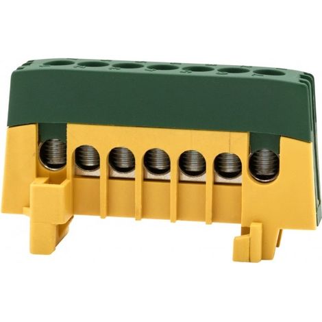 Tira protectora ZPI 7 módulos (7x16mm²) IP20 AL/CU - amarillo/verde F2.0390 (1/2)