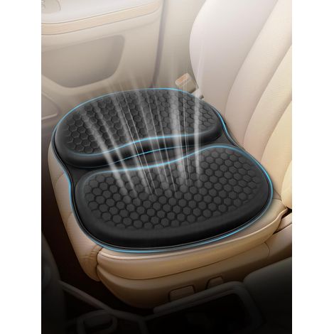 Cojines para sillas, cojín de gel transpirable y suave con diseño de panal para coche, cojín para silla de oficina, alivia la presión en las caderas, apto para todas las estaciones, para coche, oficin (1/4)