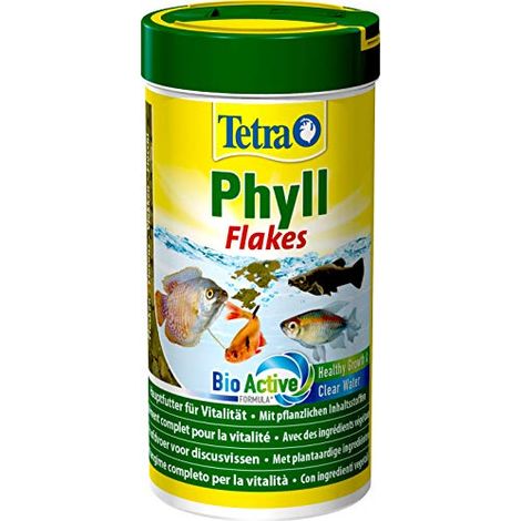 Tetra Phyll Flakes Mangime completo per la vitalità, con ingredienti vegetali, 250 ml (1/4)