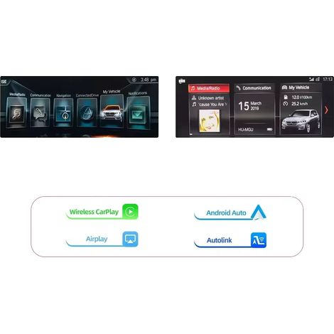 Décodeur CarPlay et Android Auto, Connectivité sans fil, Support de caméra, système EVO (1/2)