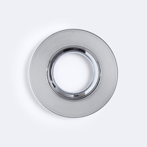 Cornice Decorativa Orientabile per Downlight LED Circolare 4CCT Selezionabile Regolabile IP65 Argento (1/3)