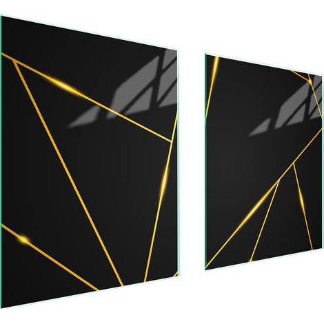 PLAQUE DE PROTECTION EN VERRE POUR POÊLE 85x52 NOIRE (1/5)