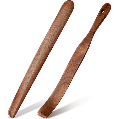 27,9 cm (11 Zoll) großer Brotbackkneter aus Holz und 33 cm (13 Zoll) großer Teigkneter aus Holz für Sauerteig. (1/4)