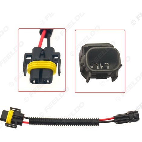 Câble adaptateur pour phares de voiture H11-21 vers douille de lampe Civic H11, câble adaptateur pour lampe LED/HID, prise
