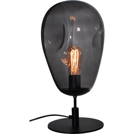 Lampe de table Lava Verre fumé Ø 22,5cm - 4760-05-05-60