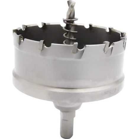 Scie cloche bimétallique 75mm – Carbure T.C.T pour acier inoxydable – Coupe nette et rapide – Embout pilote à ressort (1/4)