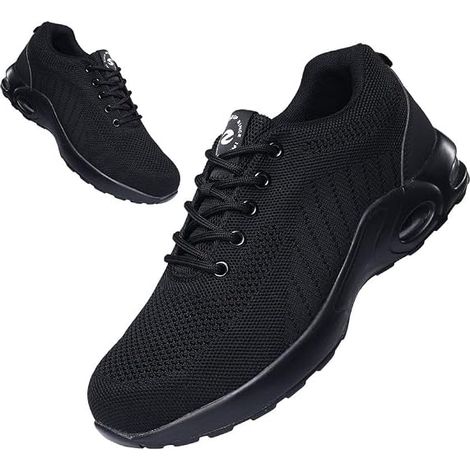 Chaussures de sécurité Homme Femme Basket de Securite Baskets Chantiers Embout Acier Respirant Chaussures de Travail Légère Anti-Perforation (1/5)
