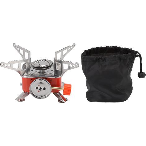 Réchaud à gaz pliable mini quadruple pour camping et pique-nique, réchaud à gaz portable (1/5)