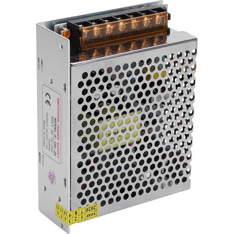 Schaltnetzteil-Treiberadapter aus Aluminiumlegierung, DC24V LED-Bildschirmstreifenbeleuchtung für 3D-Drucker (S-120-24 (24V 5A 120W) AC100-240V) (1/5)
